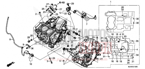 CARTER MOTEUR CBR500RAH de 2017